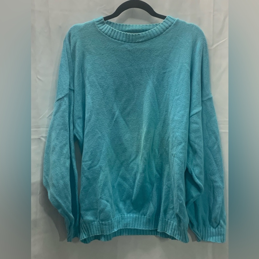 80’s Preppy Cozy Blue Sweater